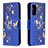 Coque Portefeuille Motif Fantaisie Livre Cuir Etui Clapet B03F pour Samsung Galaxy S20 FE (2022) 5G Bleu Royal