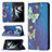 Coque Portefeuille Motif Fantaisie Livre Cuir Etui Clapet B03F pour Samsung Galaxy S21 5G Petit