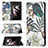 Coque Portefeuille Motif Fantaisie Livre Cuir Etui Clapet B03F pour Samsung Galaxy S23 Ultra 5G Petit