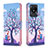 Coque Portefeuille Motif Fantaisie Livre Cuir Etui Clapet B03F pour Vivo Y02A Violet Clair