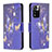 Coque Portefeuille Motif Fantaisie Livre Cuir Etui Clapet B03F pour Xiaomi Mi 11i 5G (2022) Bleu Royal