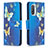 Coque Portefeuille Motif Fantaisie Livre Cuir Etui Clapet B03F pour Xiaomi Mi 11X 5G Bleu Ciel