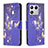 Coque Portefeuille Motif Fantaisie Livre Cuir Etui Clapet B03F pour Xiaomi Mi 13 Pro 5G Bleu Royal