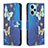 Coque Portefeuille Motif Fantaisie Livre Cuir Etui Clapet B03F pour Xiaomi Poco F5 5G Bleu Ciel