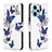 Coque Portefeuille Motif Fantaisie Livre Cuir Etui Clapet B03F pour Xiaomi Poco F5 5G Bleu Royal