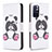 Coque Portefeuille Motif Fantaisie Livre Cuir Etui Clapet B03F pour Xiaomi Poco M4 Pro 5G Blanc