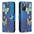 Coque Portefeuille Motif Fantaisie Livre Cuir Etui Clapet B03F pour Xiaomi Redmi 10 (2022) Bleu Ciel