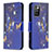 Coque Portefeuille Motif Fantaisie Livre Cuir Etui Clapet B03F pour Xiaomi Redmi 10 (2022) Bleu Royal