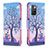 Coque Portefeuille Motif Fantaisie Livre Cuir Etui Clapet B03F pour Xiaomi Redmi 10 (2022) Violet Clair