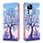 Coque Portefeuille Motif Fantaisie Livre Cuir Etui Clapet B03F pour Xiaomi Redmi K50 Ultra 5G Violet Clair