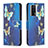 Coque Portefeuille Motif Fantaisie Livre Cuir Etui Clapet B03F pour Xiaomi Redmi K60 5G Bleu Ciel