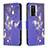 Coque Portefeuille Motif Fantaisie Livre Cuir Etui Clapet B03F pour Xiaomi Redmi K60 5G Bleu Royal