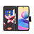 Coque Portefeuille Motif Fantaisie Livre Cuir Etui Clapet B03F pour Xiaomi Redmi Note 10 5G Petit