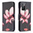 Coque Portefeuille Motif Fantaisie Livre Cuir Etui Clapet B03F pour Xiaomi Redmi Note 11 4G (2021) Rouge