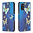 Coque Portefeuille Motif Fantaisie Livre Cuir Etui Clapet B03F pour Xiaomi Redmi Note 11 4G (2022) Bleu Ciel