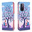 Coque Portefeuille Motif Fantaisie Livre Cuir Etui Clapet B03F pour Xiaomi Redmi Note 11S 5G Violet Clair