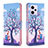 Coque Portefeuille Motif Fantaisie Livre Cuir Etui Clapet B03F pour Xiaomi Redmi Note 12 Explorer Violet Clair