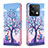 Coque Portefeuille Motif Fantaisie Livre Cuir Etui Clapet B03F pour Xiaomi Redmi Note 13 5G Violet Clair