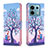 Coque Portefeuille Motif Fantaisie Livre Cuir Etui Clapet B03F pour Xiaomi Redmi Note 13 Pro 5G Violet Clair