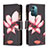 Coque Portefeuille Motif Fantaisie Livre Cuir Etui Clapet B04F pour Nokia G11 Petit