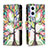 Coque Portefeuille Motif Fantaisie Livre Cuir Etui Clapet B04F pour Oppo A96 5G Petit