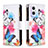 Coque Portefeuille Motif Fantaisie Livre Cuir Etui Clapet B04F pour Oppo F21s Pro 5G Colorful