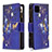 Coque Portefeuille Motif Fantaisie Livre Cuir Etui Clapet B04F pour Realme C11 (2021) Bleu Royal