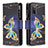 Coque Portefeuille Motif Fantaisie Livre Cuir Etui Clapet B04F pour Samsung Galaxy A02s Noir