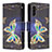 Coque Portefeuille Motif Fantaisie Livre Cuir Etui Clapet B04F pour Samsung Galaxy A04s Petit