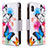 Coque Portefeuille Motif Fantaisie Livre Cuir Etui Clapet B04F pour Samsung Galaxy A10 Colorful