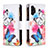 Coque Portefeuille Motif Fantaisie Livre Cuir Etui Clapet B04F pour Samsung Galaxy A13 4G Colorful