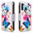 Coque Portefeuille Motif Fantaisie Livre Cuir Etui Clapet B04F pour Samsung Galaxy A21 Colorful