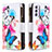 Coque Portefeuille Motif Fantaisie Livre Cuir Etui Clapet B04F pour Samsung Galaxy A24 4G Colorful