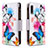 Coque Portefeuille Motif Fantaisie Livre Cuir Etui Clapet B04F pour Samsung Galaxy A70E Colorful