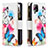 Coque Portefeuille Motif Fantaisie Livre Cuir Etui Clapet B04F pour Samsung Galaxy F12 Colorful