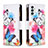 Coque Portefeuille Motif Fantaisie Livre Cuir Etui Clapet B04F pour Samsung Galaxy M23 5G Colorful