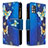 Coque Portefeuille Motif Fantaisie Livre Cuir Etui Clapet B04F pour Samsung Galaxy M40S Bleu