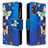 Coque Portefeuille Motif Fantaisie Livre Cuir Etui Clapet B04F pour Samsung Galaxy S20 Bleu