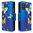 Coque Portefeuille Motif Fantaisie Livre Cuir Etui Clapet B04F pour Samsung Galaxy S20 Plus Bleu