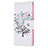 Coque Portefeuille Motif Fantaisie Livre Cuir Etui Clapet B04F pour Samsung Galaxy S21 Ultra 5G Blanc