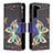 Coque Portefeuille Motif Fantaisie Livre Cuir Etui Clapet B04F pour Samsung Galaxy S23 5G Noir