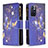 Coque Portefeuille Motif Fantaisie Livre Cuir Etui Clapet B04F pour Xiaomi Poco M4 Pro 5G Bleu Royal