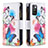 Coque Portefeuille Motif Fantaisie Livre Cuir Etui Clapet B04F pour Xiaomi Redmi 10 4G Colorful