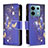 Coque Portefeuille Motif Fantaisie Livre Cuir Etui Clapet B04F pour Xiaomi Redmi Note 13 Pro 5G Bleu Royal