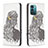 Coque Portefeuille Motif Fantaisie Livre Cuir Etui Clapet B05F pour Nokia G11 Petit