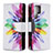 Coque Portefeuille Motif Fantaisie Livre Cuir Etui Clapet B05F pour Samsung Galaxy S21 Ultra 5G Colorful