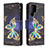 Coque Portefeuille Motif Fantaisie Livre Cuir Etui Clapet B05F pour Samsung Galaxy S23 Ultra 5G Petit