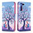 Coque Portefeuille Motif Fantaisie Livre Cuir Etui Clapet B09F pour Samsung Galaxy S21 5G Violet Clair