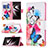 Coque Portefeuille Motif Fantaisie Livre Cuir Etui Clapet B09F pour Samsung Galaxy S23 Ultra 5G Petit