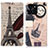 Coque Portefeuille Motif Fantaisie Livre Cuir Etui Clapet D02Y pour Huawei Honor X6a Mixte